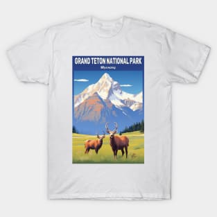 Grand Teton National Park Travel Poster T-Shirt